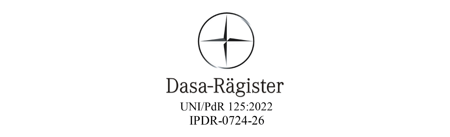 Dasa‑Rägister, certificazione UNI/PdR 125:2022 IPDR-0725-30