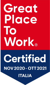 Great Place To Work Certified, novembre 2020 - ottobre 2021, Italia